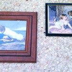 vintage framed prints dogs and children