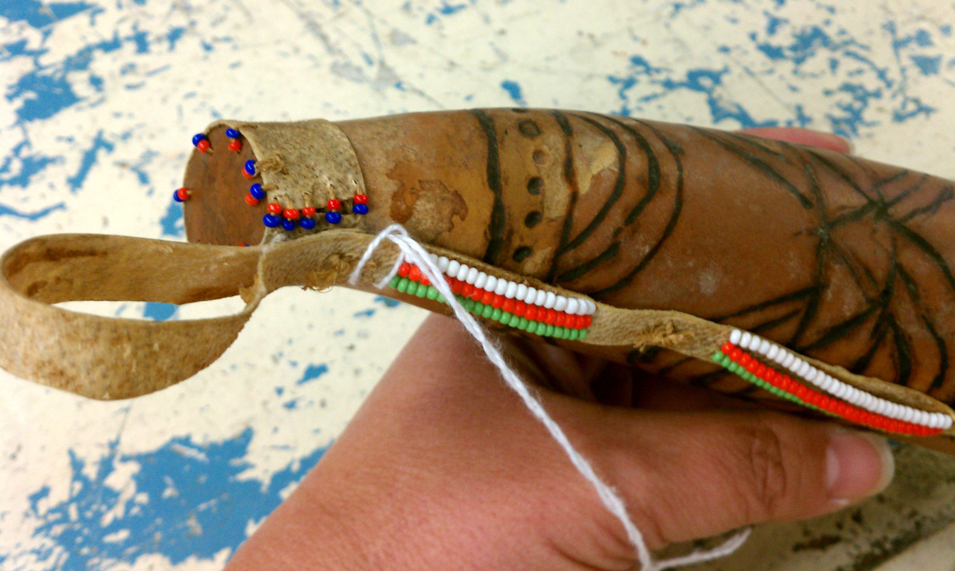 Antique Native American Gourd Canteen