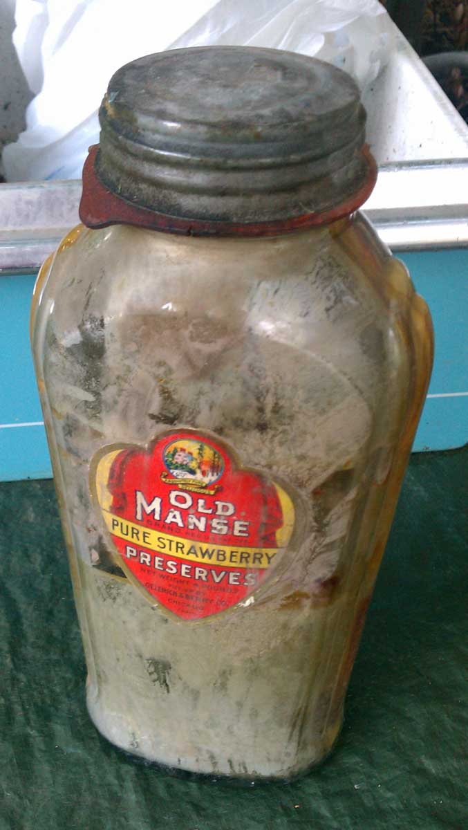 Preserving The Integrity Of An Old Glass Preserves Bottle