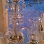 all glass chandelier