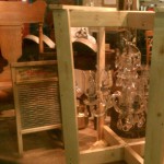 antique venetian glass chandelier in crate fargo antiques on broadway