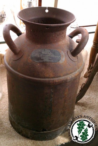 antique milk can