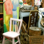 fair oaks antiques pink chair nabisco crate