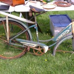 vintage blue columbia bike