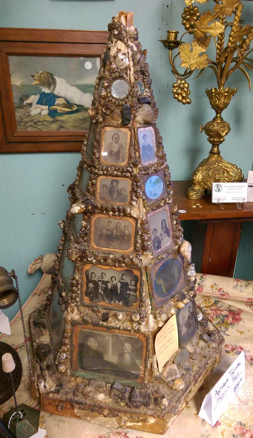 A Rare Antique Folk Art Find: A Family Tree Made Of Tintypes