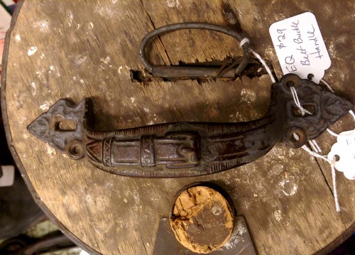 antique belt buckle door handle