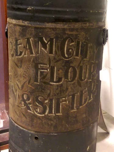 antique-cream-city-flour-bin-and-sifter