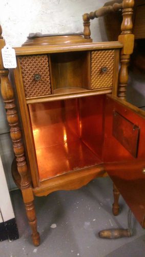 vintage-smoking-stand-copper-lined-humidor