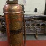 antique Salisbury copper fire extinguisher