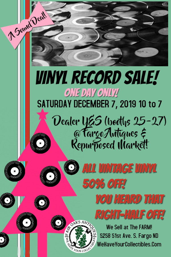 Holiday Record Sale, December 7th!