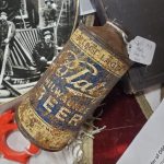 antique vintage cone top blatz beer can