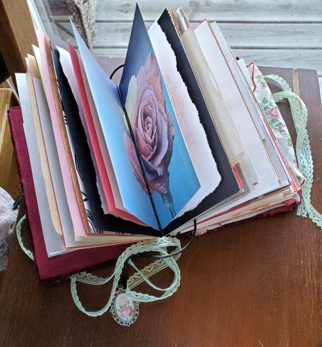 handmade vintage junk journal